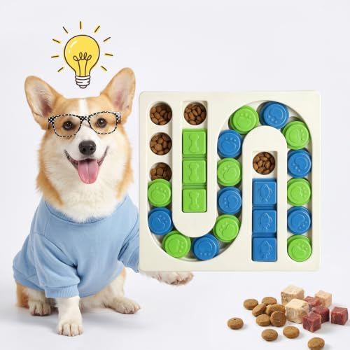 Intelligensleksak för hundar valpleksak hundleksak intelligens snuffelspel hundleksak för liten hund tålamod aktivitetsleksak tvättbar tänkande leksak sökleksak vit