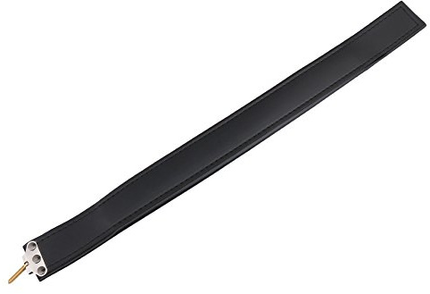 BQLZR 23.43x1.69 inches Black Bass Hand Strap Artificial Leather Bass Left Hand Strap PU Leather Belt Set Replacement for 120 Accordion Bass