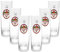 Peters Kölsch Stangen Bierglas Glas Gläser-Set - 6x Stangen 0,2l
