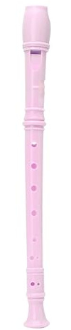 skola blockflöjt Sopranblockflöjt Med 8-håls Fingersättning Plastinstrument Musikal Sopranblockflöjt Lång Flöjt 8 Hål (Color : Pink)