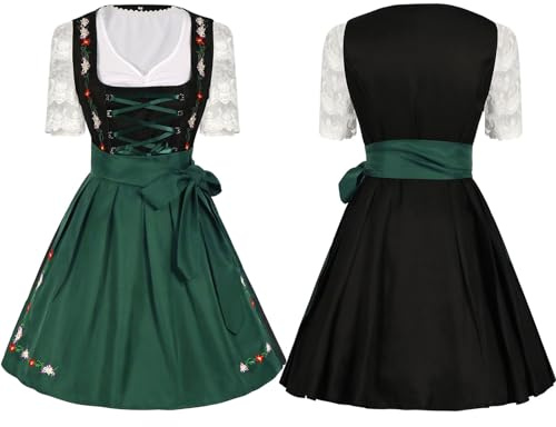Oktoberfest damkläder Dirndl klänning traditionell tysk ölfestival kostym kvinnor midi-klänningar sommar