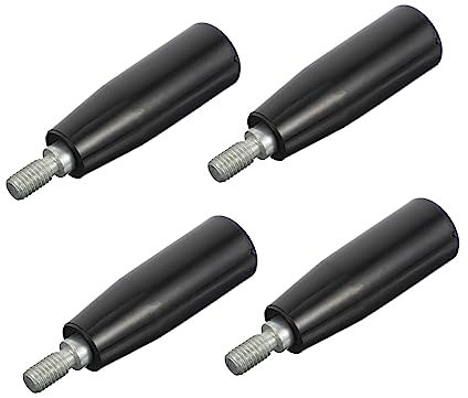 COSMEVIVI 4pcs Threaded Revolving Handles Hand Crank Grip Threaded Lathe Handle Clamping Screw Knobs Suitable for Machine Tools Mechanical Repair