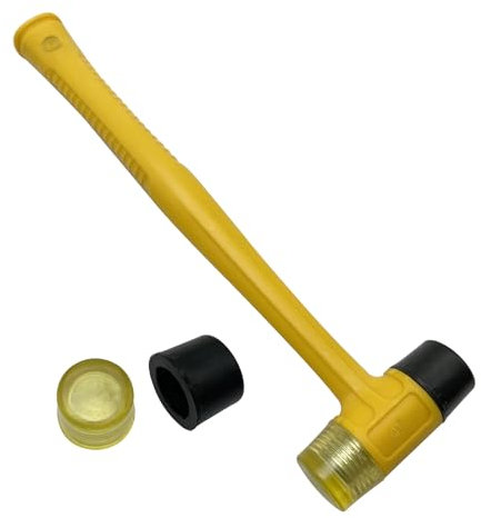 Martillo de goma de doble cara con martillo blando, herramienta indispensable para bricolaje, herramienta manual para carpintería y reparaciones