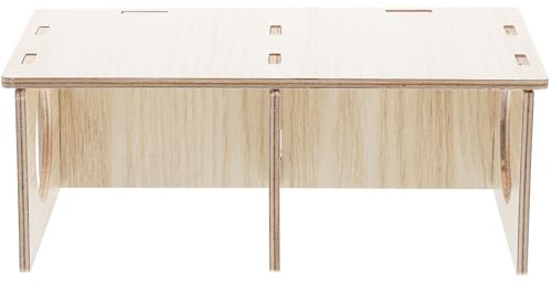 jojofuny Cabane en Bois pour Hamster Multifonctionnelle en Bois Naturel, Petite Taille, Cachette et Habitat pour Cage, Adaptée aux Hamsters et Cochons D’Inde, Jouet Animal de Compagnie
