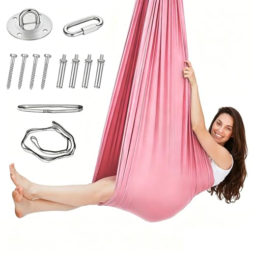 Juego de hamacas de yoga aéreas, columpio, columpio aéreo para yoga
