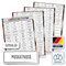 276 Gewürze Etiketten Aufkleber - eckig - schwarz/weiß - Gewürzetiketten selbstklebend & wasserfest - Gewürz Sticker - für Gewürzgläser, Dosen und Regale - Edition 2021