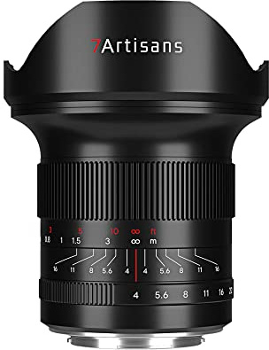 7artisans 15 mm F4 full ram vidvinkel manuellt fokus Prime lins för Sony E-Mount kameror