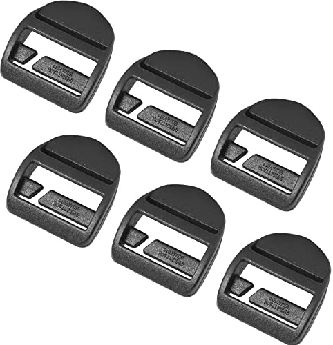 LUORNG 38cm Plastic Buckle 4PCS Black Nylon Canvas Web Belt Plastic Buckle for 1.4 inches to 1.5 inches (36mm to 38mm) Wide Belt
