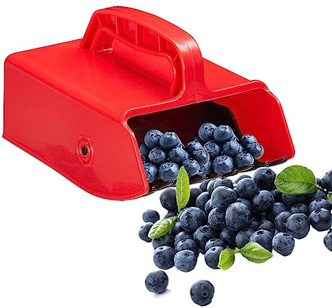 NOGRAX Recolector de Bayas, Peine de Bayas con Mango de plástico de Peine metálico, Cesta de Frutas para recolectar arándanos y moras, Ayuda para Recoger Bayas 22x14x7.5cm
