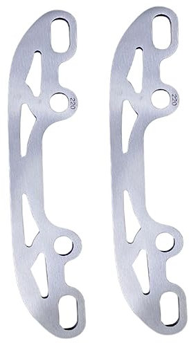 OHPHCALL 1 Paar Eislaufschuhe Eishockey-Schlittschuhe Ersatzmetall für Rollschuhe Schlittschuhe und S-Skating-Teile Silber Größe 253 Mm