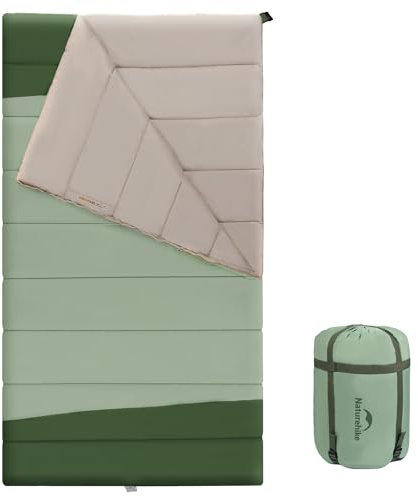 Naturehike Schlafsack aus Baumwolle 3-4 Jahreszeiten Wasserdichter Leichter Deckenschlafsack für Camping, Reisen und Outdoor-Aktivitäten -Ideal für Erwachsene und Kinder - 200 x 115 cm