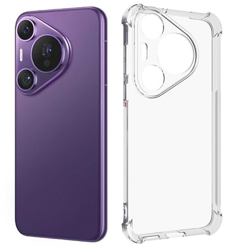 mtb more energy® Coque souple Armor compatible avec Huawei Pura 70 Pro/Pro+ (P70 Pro/Pro+) - Coins renforcés - Protection de l'appareil photo - TPU 1,5 mm - Coque de protection pour téléphone portable