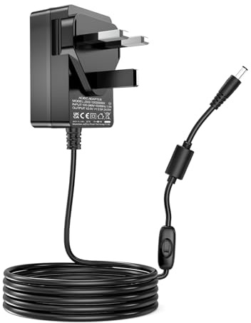 12V 2A Power Supply Cord for TP-Link Deco Mesh WiFi System Models S4, M3, M4, M5, M9, X20, X55, X60, X68, XE75, X90, X4300 Pro, P9