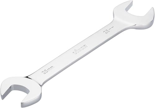 Vigor doppia chiave aperta, profilo esagonale esterno V7730-25X28, larghezza chiave 25 x 28 mm, cromata e lucidata, adatta a tutti i collegamenti a vite, lunghezza 262 mm'.