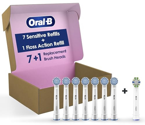 Oral-B Sensitive Gum Care Electric Toothbrush Replacement Brush Heads, 8 Count
