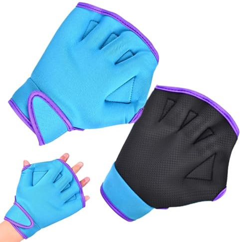 Schwimmhandschuhe Herren Palm Schwimmhandschuhe Handfläche Wasserhandschuhe Trainierte Tauchausrüstung Bleichfreie Gummihandschuhe für Männer Frauen ba