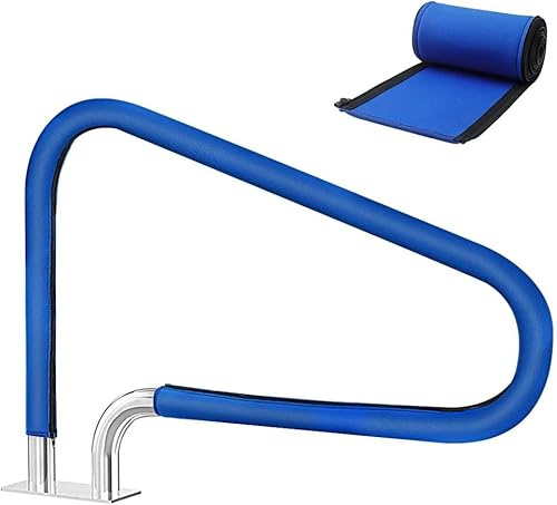 Cubierta de Barandilla Piscina 120 cm Funda para Pasamanos de Piscinas Manga Protectora para Rieles Escalera Piscina con Cremallera Accesorio de Seguridad para Piscinas