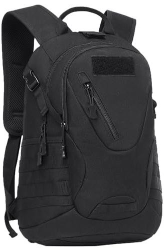Mochila táctica Mochila de trabajo MOLLE al aire libre Mochila de senderismo Mochila de día Bolso de escuela Bolso portátil para deporte Bicicleta Viajes Trekking Camping Caminar Hombres Damas