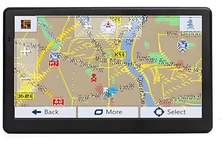 Navegación GPS para Coche Navegador GPS para con Pantalla táctil de 7,8 GB + 256 MB,para Sistema navegación para vehículos indicaciones dirección