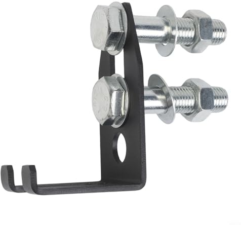 Honseadek Soporte de barra de acero para colgar en sentadillas, accesorio de estante de energía que ahorra espacio, se adapta a diámetros de agujero de poste de 26 mm y 18 mm (para 26 soportes)