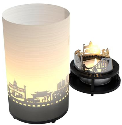 San Francisco Premium Geschenkbox: Motivkerze mit projizierter Silhouette und Skyline für bezauberndes Schattenspiel - Das perfekte Souvenir für jeden San Francisco Fan!
