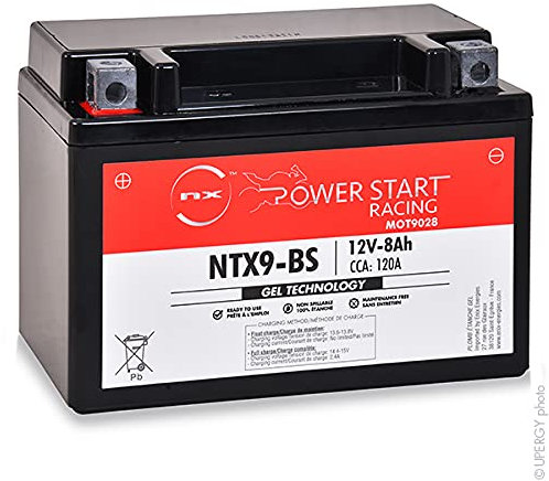 NX-Batteria-Piombo ermetico gel-12V-8Ah-Compatibile con: ETX9-BS;ETX9BS;FTX9-BS;FTX9BS;GTX9-BS;GTX9BS;WP9BS;YTR9-BS;YTR9BS;YTX9-BS;YTX9BS;ETZ-9-BSBatteria