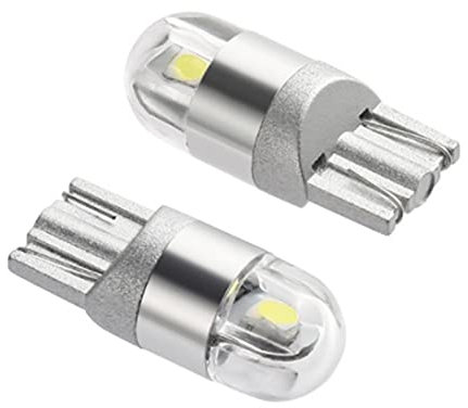 LATRAT 2 pezzi Bianco T10 3030 2SMD LED Lampade Auto Faro LED Luci di Posizione Luci di Posizione LED Lampeggianti per Tavola Moto