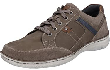 Josef Seibel Herren Low-Top Sneaker Anvers 42,Weite K (Extra weit),Wechselfußbett,schnürer,Halbschuhe,Turnschuhe,Braun (Vulcano-Kombi),44 EU