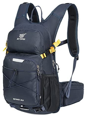 SKYSPER Wanderrucksack 20L Fahrradrucksack Skirucksack Rucksack Herren für Fahrrad Trinkrucksack