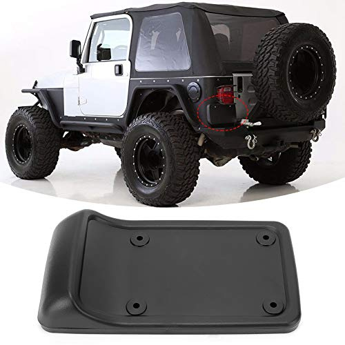 Soporte de Placa de matrícula Trasera, Soporte de matrícula Trasero Compatible con TJ 1997-2006