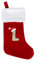 SULOLI Personalisierte Weihnachtsstrümpfe mit Buchstaben,43 cm Bestickter Nikolausstrumpf,Christmas Stockings Weihnachtssocken Zum Aufhängen für Weihnachtsbaum und Süßigkeiten (L)