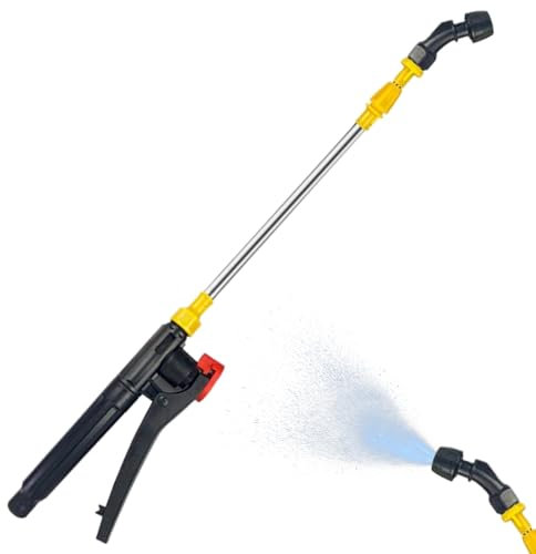 Gießstab-Sprühstab 17,7-31,5 Zoll Teleskop-Gießstab aus Edelstahl Hochdruck-Wasserschlauch-Sprühdüse für Gartenarbeit und Landwirtschaft einfache Gebogene Düse