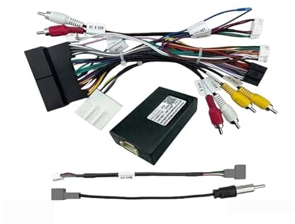 Car Radio Android Head Unit Cable with CAN Bus Box Adapter Wiring Harness Power Connector Socket Compatible for Hyundai IX35 I40 2012+