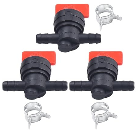 MeevrgR Válvula de cierre para modelos 494768 493960 698183 698181, rojo y negro, juego de 3 piezas con fácil instalación y control eficiente del flujo de agua