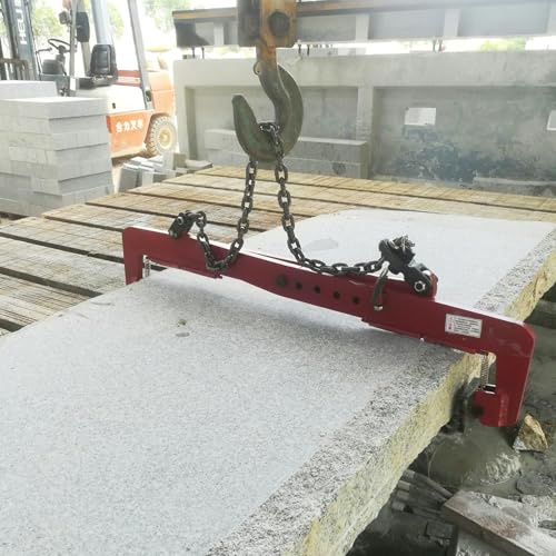 Elevador de Losas de Piedra, Abrazadera de Elevación de Losas de Granito: Pinzas de Elevación Verticales Ajustables para Transportar Losas de Piedra y Acero, Ideales para Aplicaciones En Bor