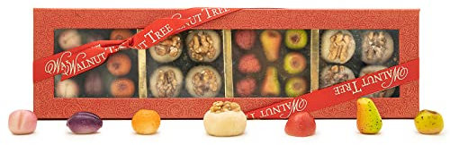 Walnut Tree – Marzipan Gift Box – Made from Real Almonds – Handpacked in the UK – Great Taste Award Winner – Suitable for Gluten-Free Diets – Luxury Gift Selection, Birthday, Anniversary, 380g