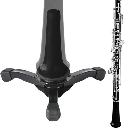 BUNIQ Trompetenständer tragbar - Tragbarer Blasinstrumentenständer,Tragbarer Sopran-Saxophonständer für Klarinette, Flöte, Oboe und Sopran, Stativ-Halterung