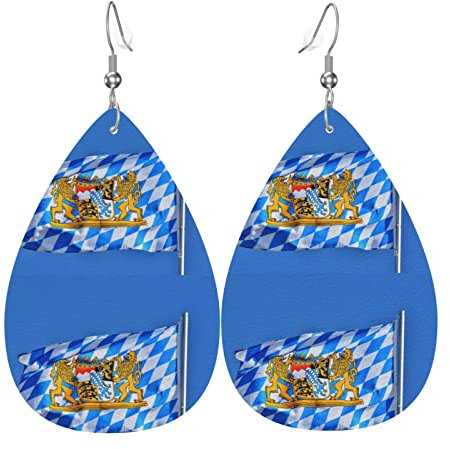 Ohrringe Für Frauen Bayern Flagge Schmuck Ohrringe Klassischen Teardrop Ohrringe Mode Ohrringe Für Damen, Für Frauen, Geburtstagsfeier, Geschenk