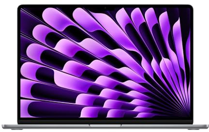 Apple MacBook Air 2023, Chip M2 con CPU 8 núcleos, GPU 10 núcleos (15 Pulgadas, 8 GB de RAM,256 GB SSD de Almacenamiento) (QWERTY Inglés), Gris Espacial (Reacondicionado)