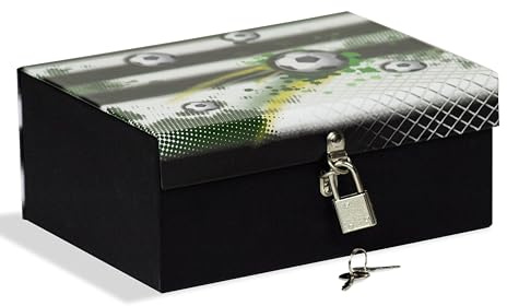Låsbox 18,5 x 14 x 7,5 cm perfekt för hemligheter, smycken och figurer