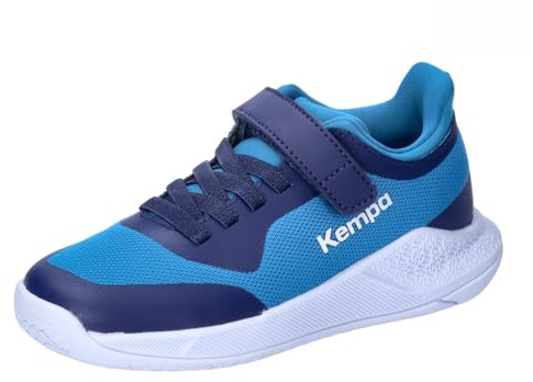 Kempa Kourtfly Kids - Chaussures de Handball pour Enfants Chaussures de Sport - Maintien sûr et Respirant