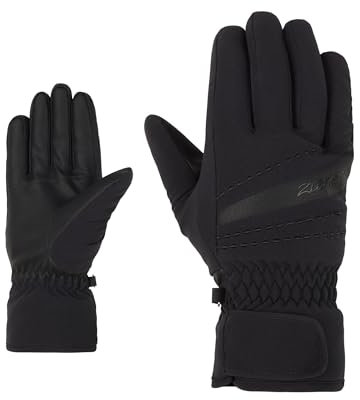 Ziener Damen KIRIA Ski-Handschuhe/Wintersport | Primaloft, warm, PFC frei, Black, 8,5