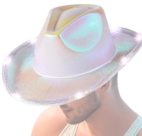 ycezw Sombrero de con luces, sombrero de LED - Sombrero de que en la oscuridad | Sombrero de iluminado para fiestas y festivales, sombrero de iluminado