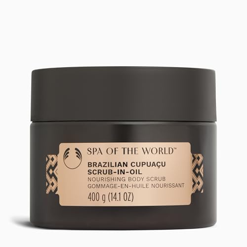 The Body Shop Spa of the World Brazilian Cupuaçu Scrub-in-Oil (1x 400g), Exfoliating Body Scrub with Salt Crystals & Cupuaçu Butter, Luxurious Body Exfoliator for Smooth, Glowing Skin, Vegan