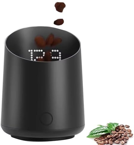 Bilancia digitale per caffè con misurino, misurino elettronico di precisione da 60 g, ricaricabile tramite USB-C con display LED, per caffè espresso, polvere, liquidi