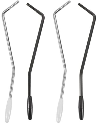 Mikinona 4 Pezzi Leva Tremolo per Chitarra Elettrica Filettatura Nera Barra Precisione per Accordatura Stabile Compatibile con Ponti Tremolo St Accessorio Versatile per Espressioni Veloci
