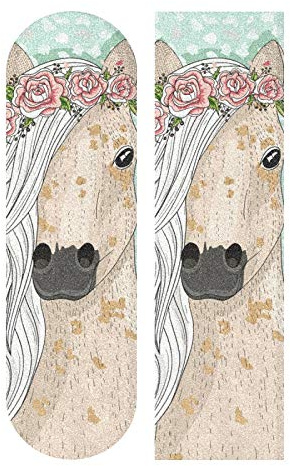 MNSRUU Skateboard Grip Tape Pferd Longboards Griptape Schleifpapier für Rollerboard