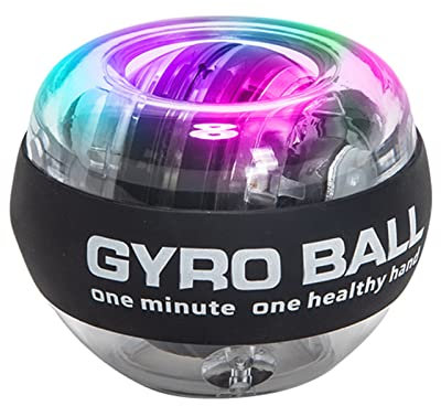 Metallo Sfera Giroscopica da Polso, Rafforzatore Dell'allenatore Dell'avambraccio Allenatore per La Forza Della Presa Della Mano con Luci A LED, Giocattolo Dell'attrezzatura per L'allenamento Della Fo