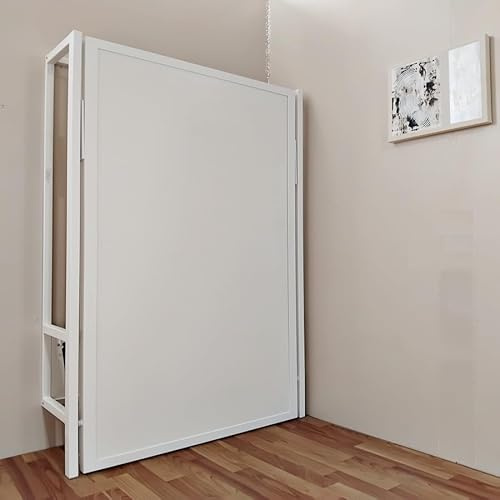 Monarka Cama abatible Vertical Modelo E-LOGIT (90x190 cm, Estructura Metálica en Blanco)