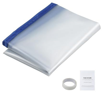 VEVOR Staubschutztür Staubschutzwand 230 x 120 cm, Bautür Staubschutztür Magnetverschluss Zuverlässigste Staubschutz, Baustellentür für Renovierungen & Umbauten Versiegelt & Staubdicht